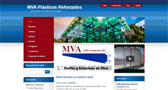 Desktop Screenshot of mva-plasticos-reforzados.com