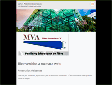 Tablet Screenshot of mva-plasticos-reforzados.com